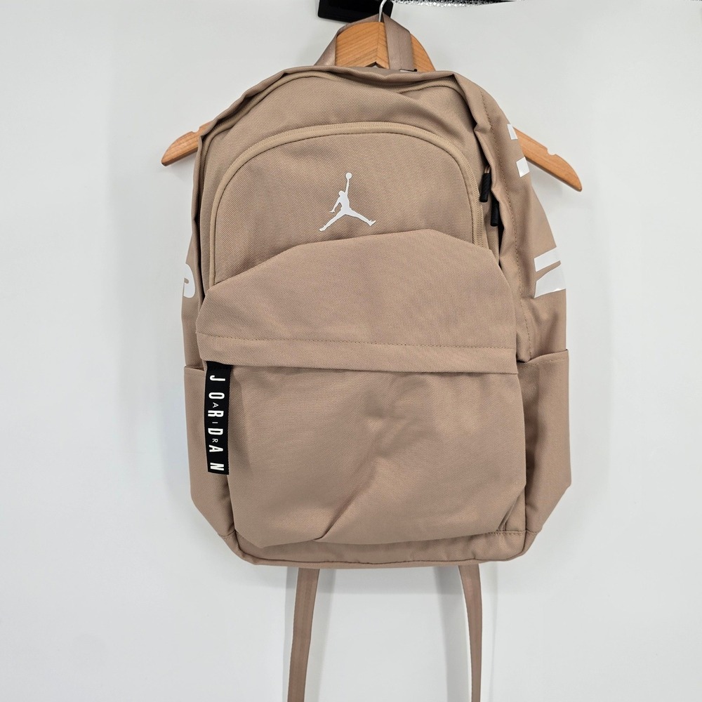 New Jordan Jumpman Backpack Desert Tan Brown School Gym Bag 15" Laptop